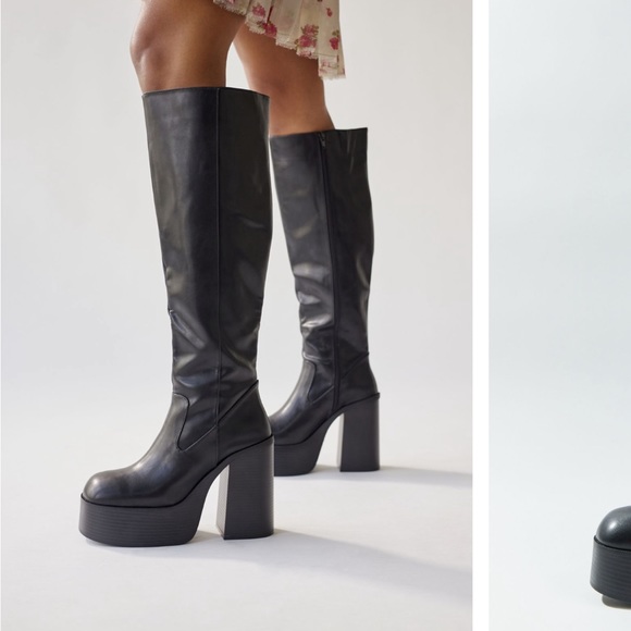 UO Noreen Tall Platform Boots **originally $119 - Picture 1 of 5